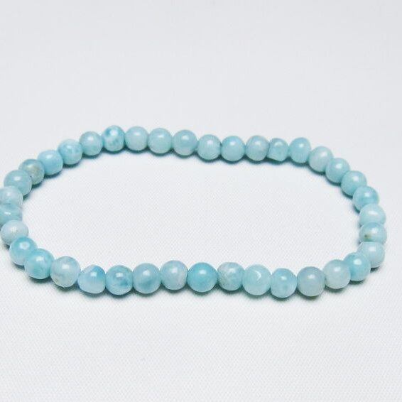ラリマー ブレスレット 5mm 一点物 メール便可 [M便 1/10] 111-47873