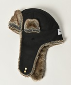 ADAM PATEK fleece fur flight cap (BLK) AP2229042