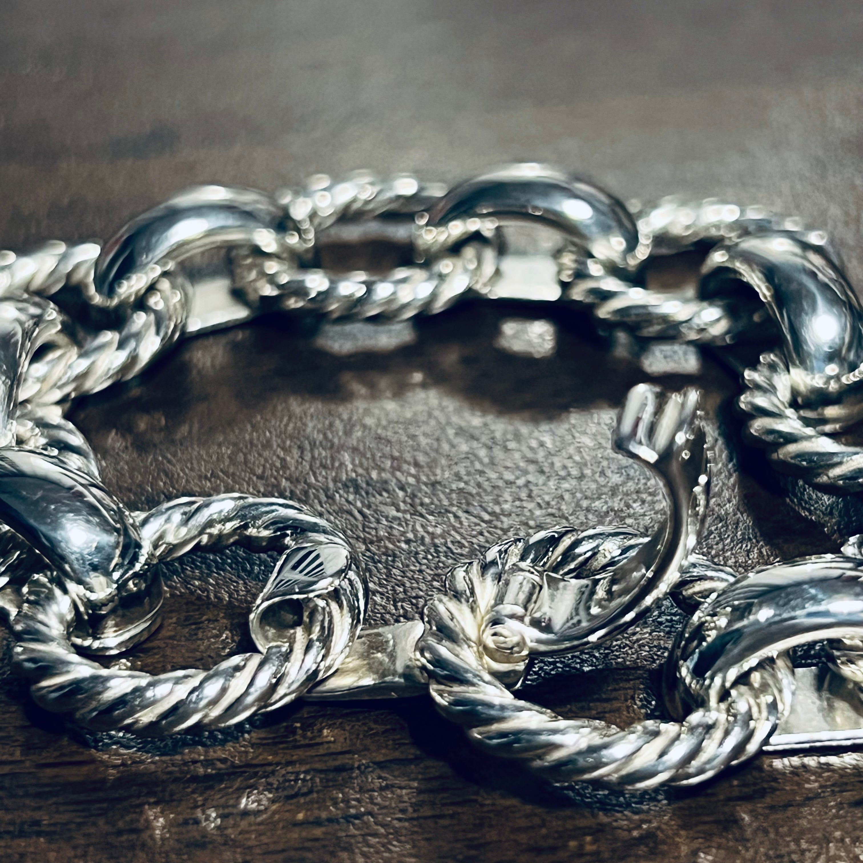 シンイチロウアラカワ シルバー 925 ブレスレット（シルバー フィガロ  