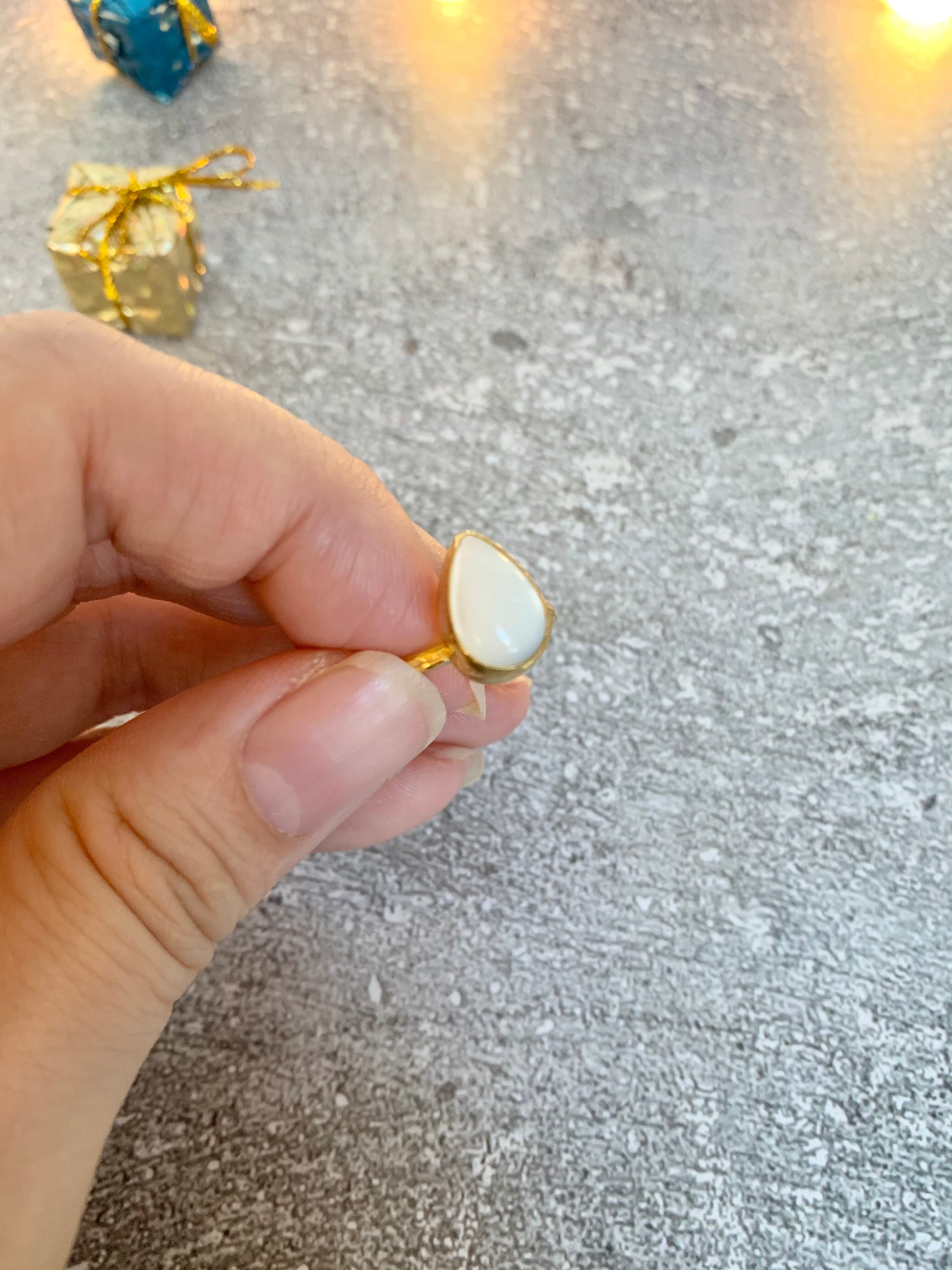 トルコ天然石リング2R