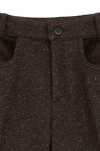 CLANE CORDUROY PANEL MELANGE PANTS