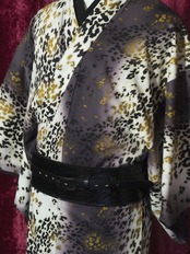 【男女兼用 Unisex】Rumi Rockベルト帯 クロコダイルブラック　[E1463 E1464]