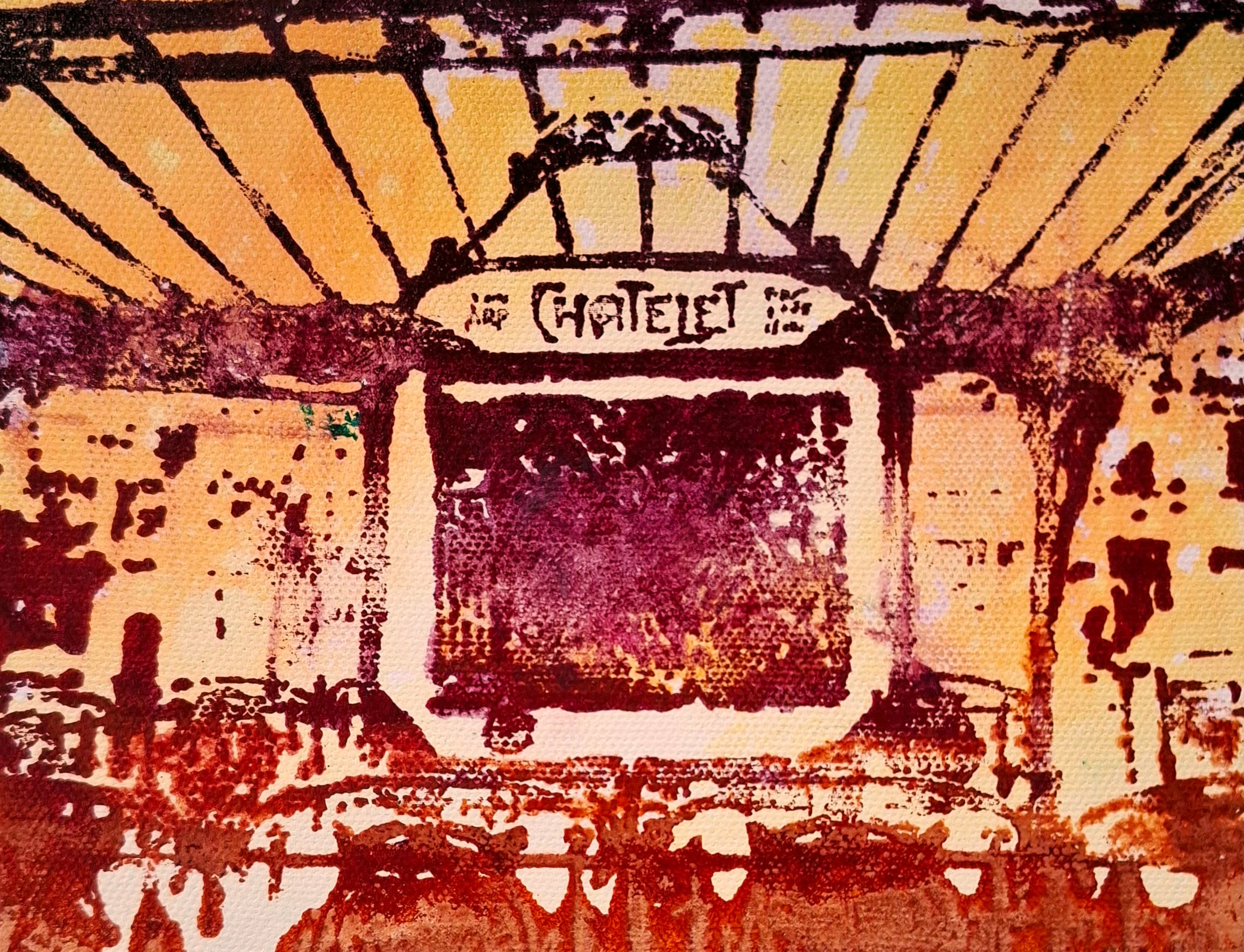Specimens of Memory No.7 Châtelet」 植村友哉 キャンバス、アクリル