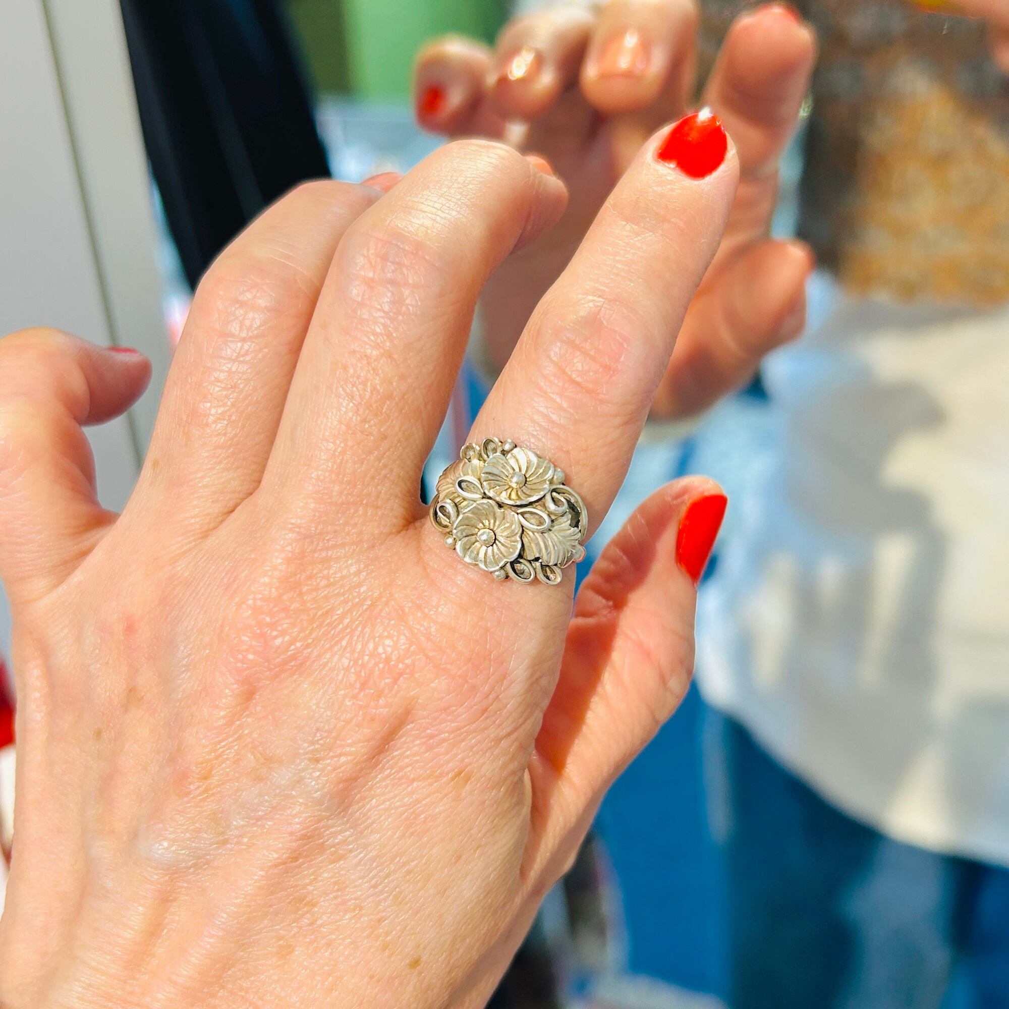 Native American フラワーリング（14号） | Milo Antiques & Vintage