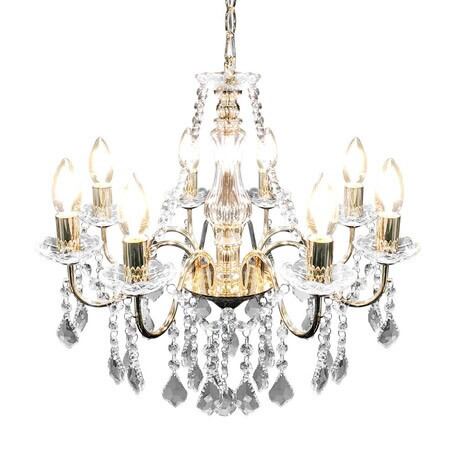 シャンデリア 照明 LED対応 アンティーク かわいい おしゃれ ガラス