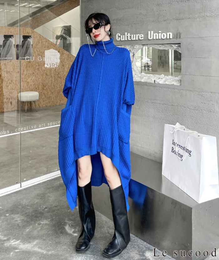 お支払い確認後20日以内発送】Le sucood ドルマンニットワンピース