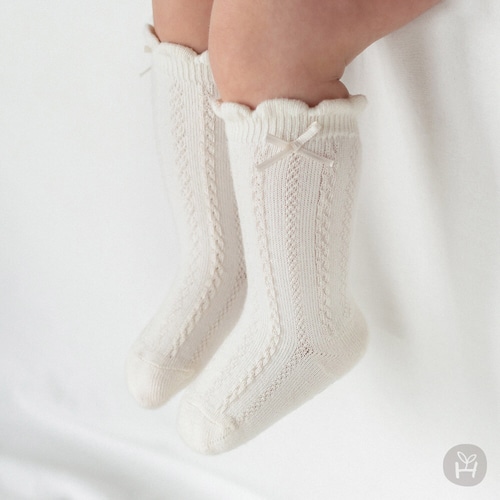 【即納】 Siolletta baby knee socks