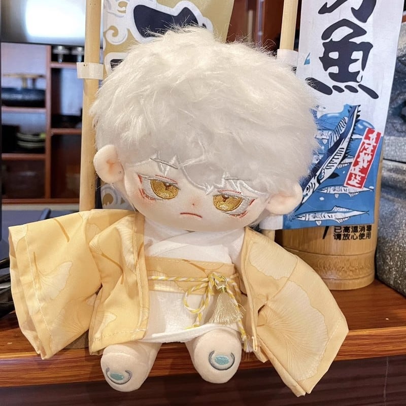 20cmぬいぐるみ用 和風 着物 トップス+羽織+帯 着せ替え服 人形衣装 3
