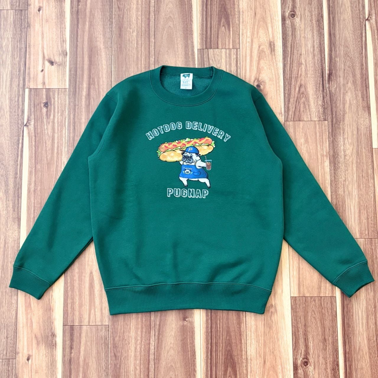 ホットDOGトレーナー(アイビーグリーン) | Pugnap│オンラインストア