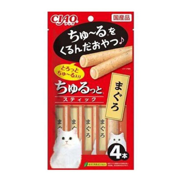 [いなばペットフード]ちゅるっと　まぐろ　4本【キャットフード】【ペットおやつ】