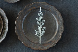 藤村佳澄　七寸レリーフ皿（ブロンズ）