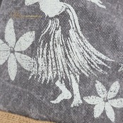 フラダンス 小物 バッグ グレイ系 マウナロア フラ ダンス トートバッグ ハワイアン 茶 白 花柄 フラガール パイナップル柄 アロハ ハワイアンプリント かわいい Maunaloa ブラウン系 ホワイト系
