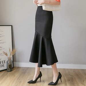 ミモレ丈マーメイドスカート　A256