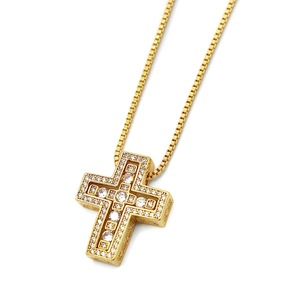 18kgp big cross necklace【GOLD】