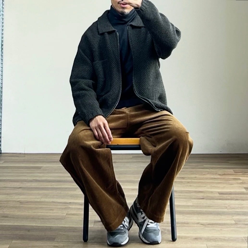 25AW》【STILL BY HAND】5G KNITTED BLOUSON スティルバイハンド