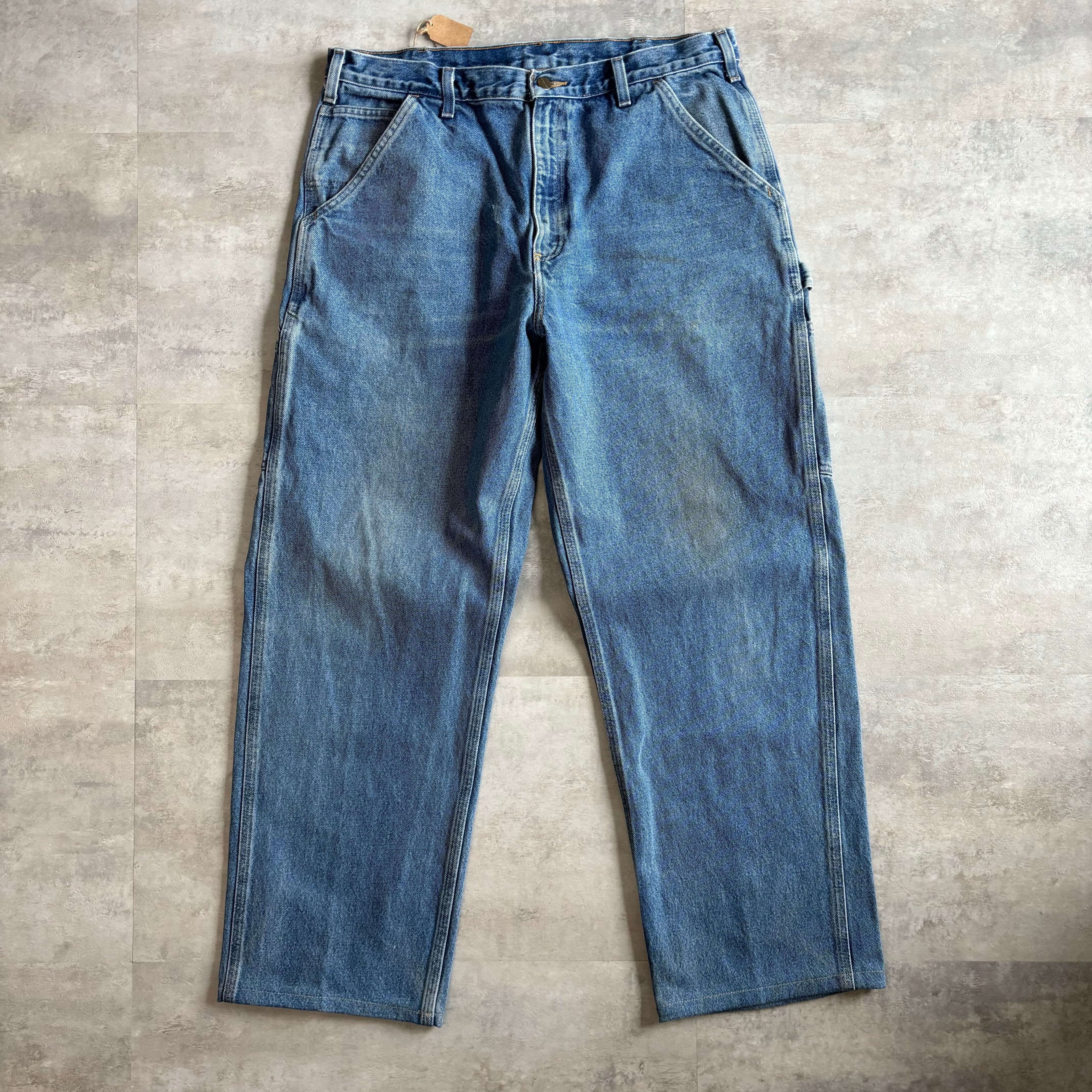 《実寸w36l30》carhartt カーハート デニムパンツ 厚手 ワークパンツ no.1690