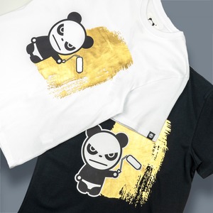 送料無料 【HIPANDA ハイパンダ】メンズ Tシャツ MEN'S GOLD PRINT SHORT SLEEVED T-SHIRT / WHITE・BLACK