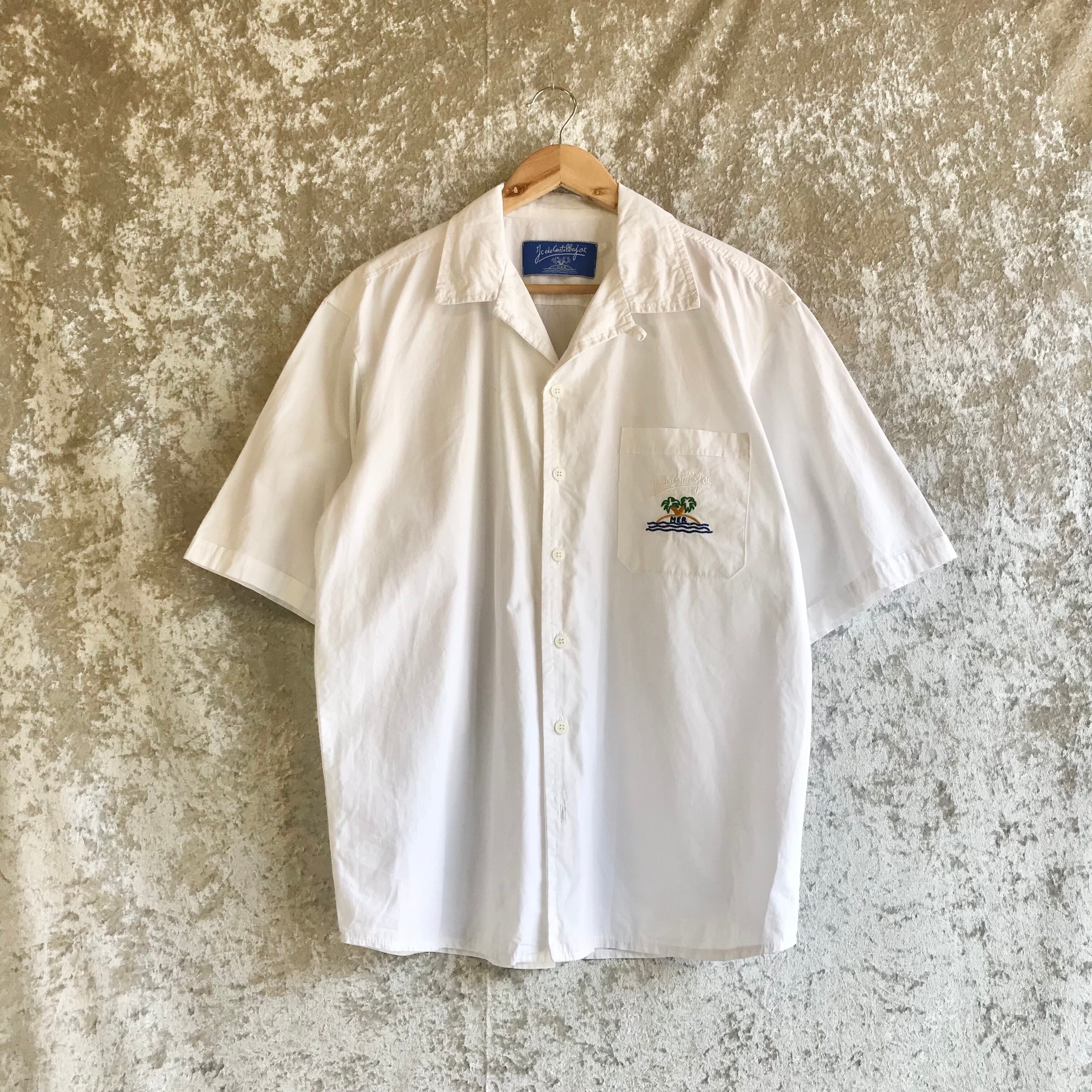 JC de Castelbajac / embroidered cotton broad open collar shirts | Σ -sigma-  freestyle usedclothing store