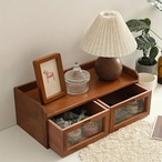 小物収納棚 小物収納ケース マルチ収納棚 木製 窓付き 香水収納 化粧品収納 ジュエリー収納 おしゃれ 北欧