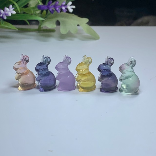 11.フローライトうさぎさん大家族セット