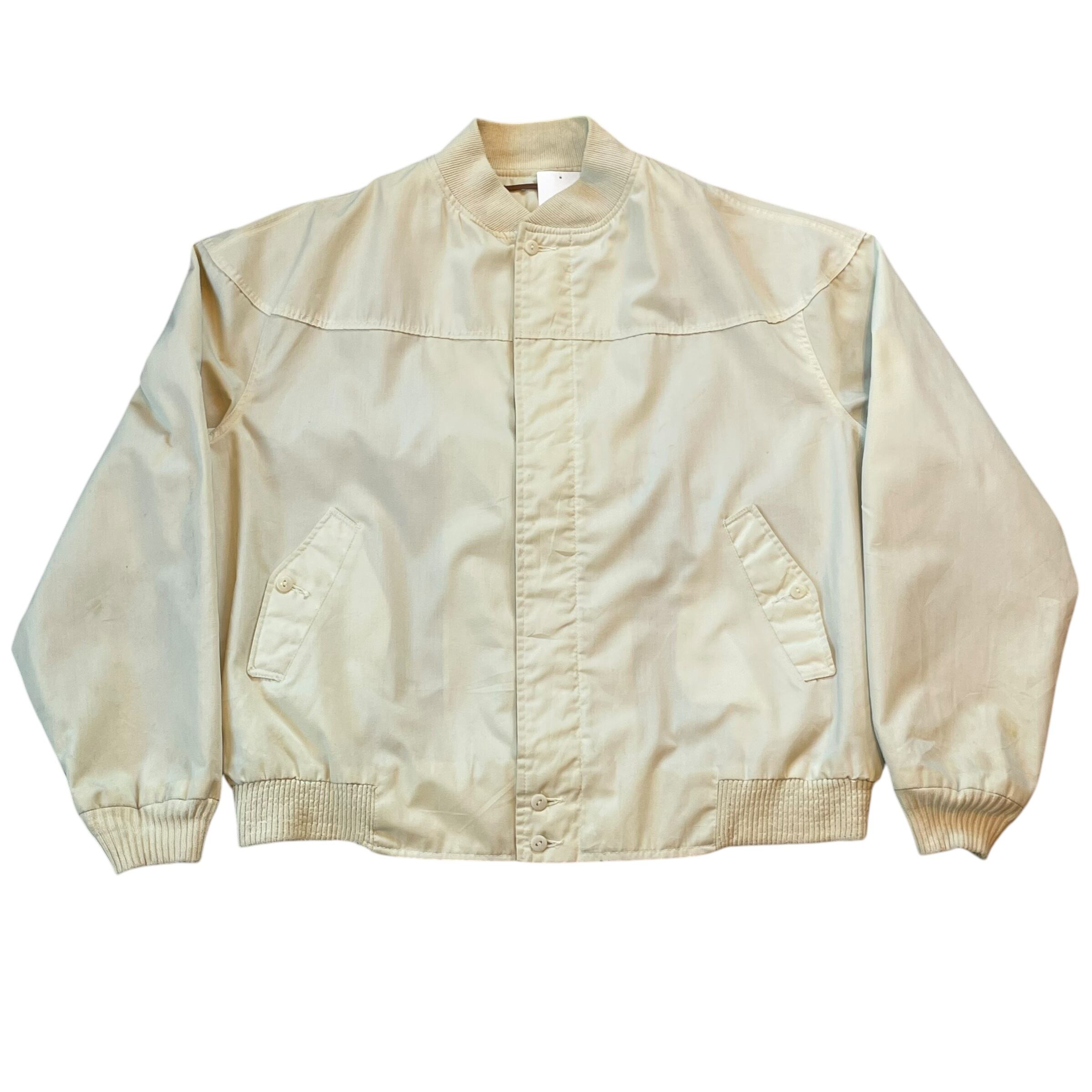 70~80s Catalina "White" cotton cup shoulder jacket