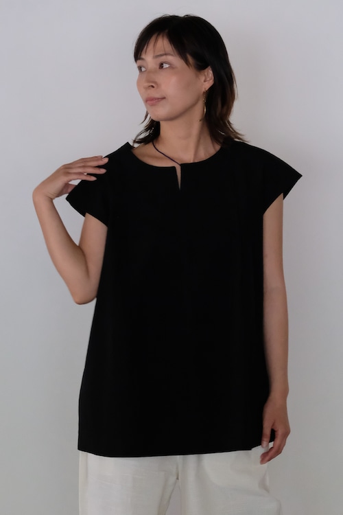 coromo naturel 会津木綿ブラウス