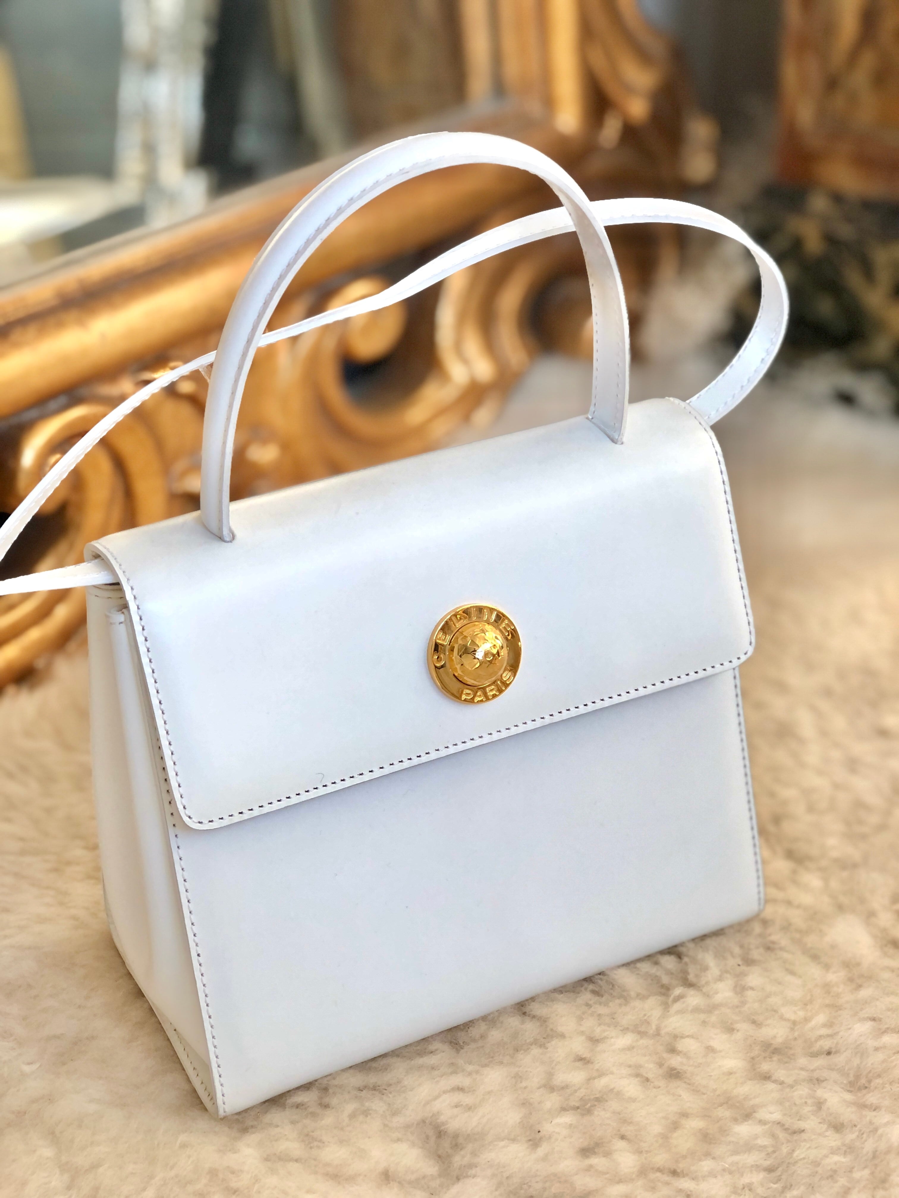 CELINE セリーヌ スターボール レザー 2way ハンドバッグ ショルダー ...