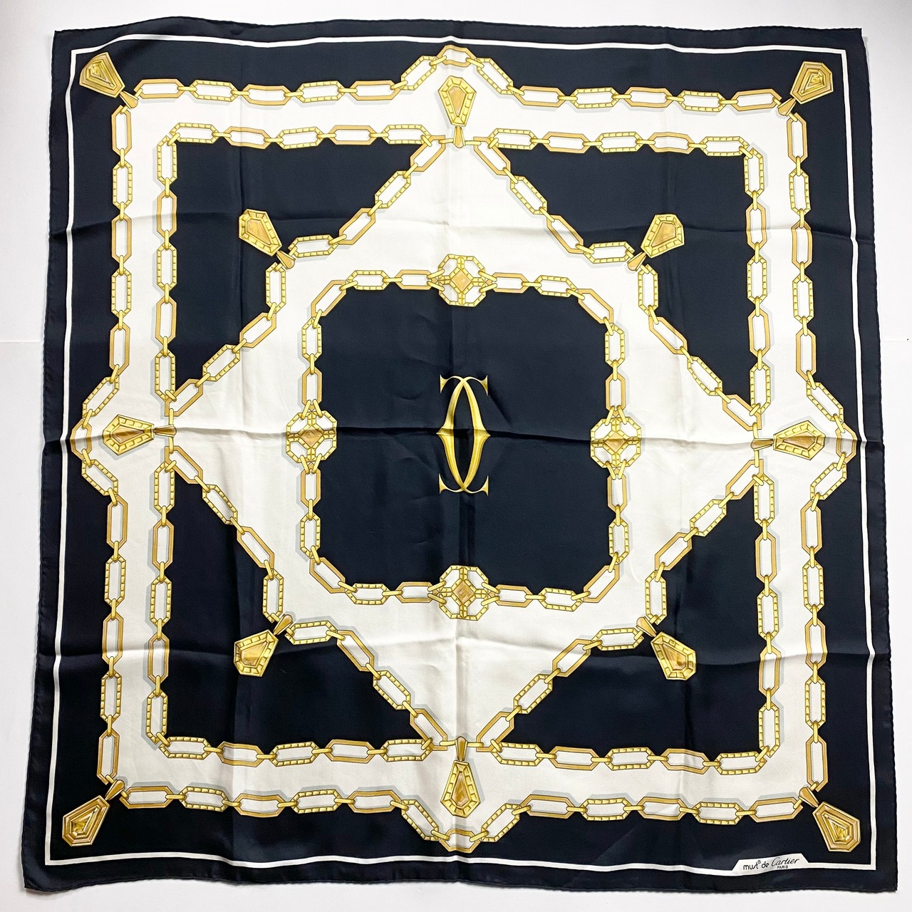 vintage CARTIER silk scarf