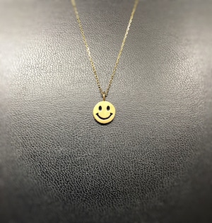 ladies' / K18YG. smile necklace(M)