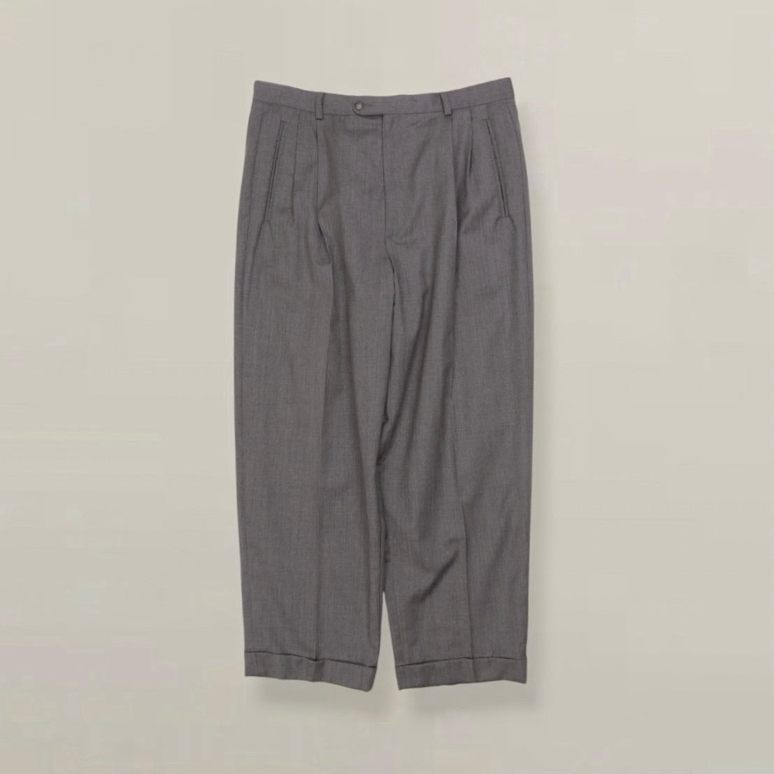 1990's “Zanella” 2-tuck wide slacks made in Italy 【OTTK-5848】 | cv
