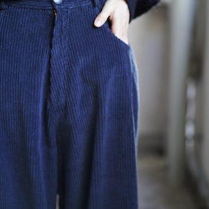 CORDERA(コルデラ)CORDUROY BAGGY PANTS DARK NAVY 23043-DN-1