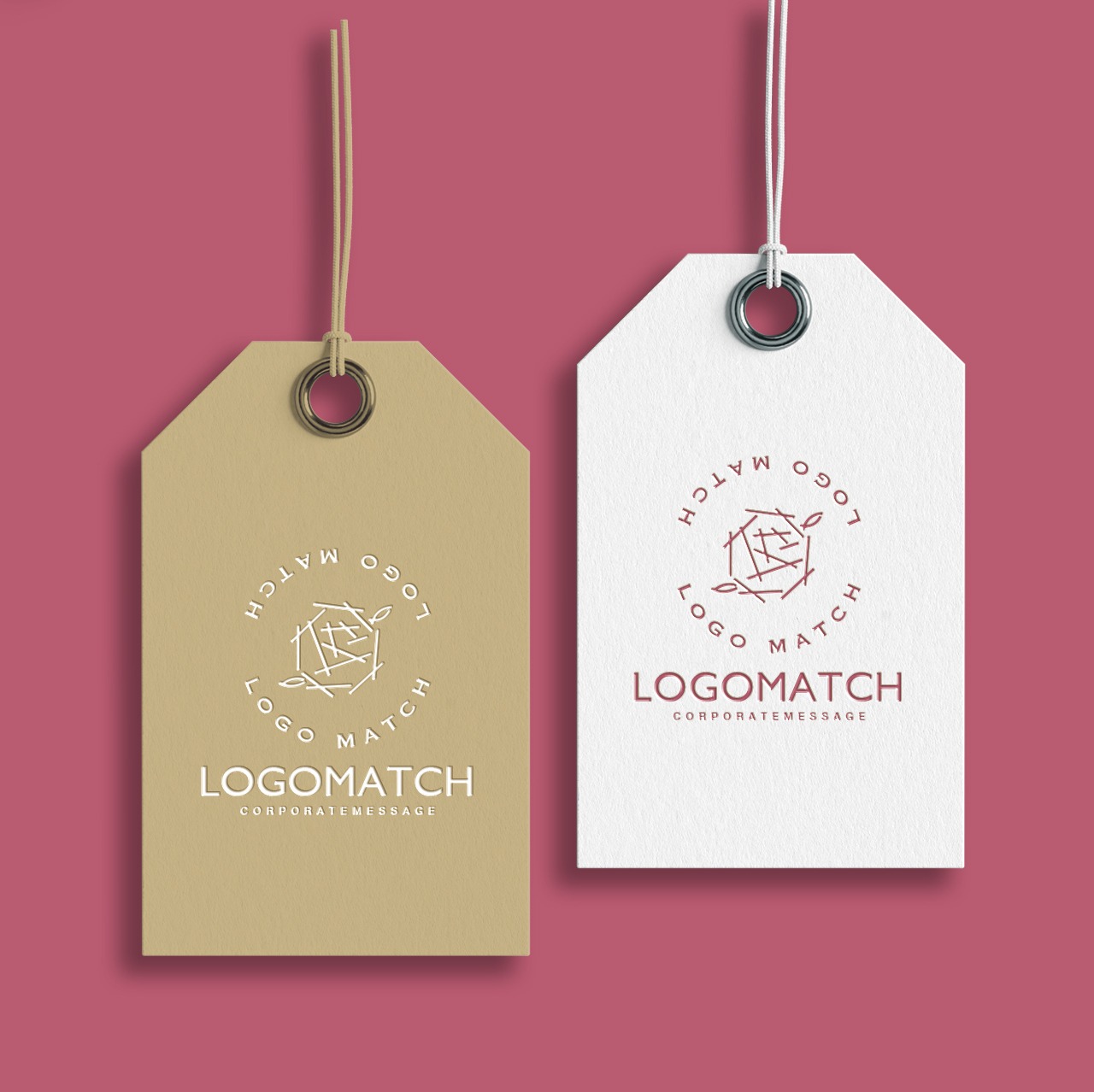 繊細で可憐な花のロゴ