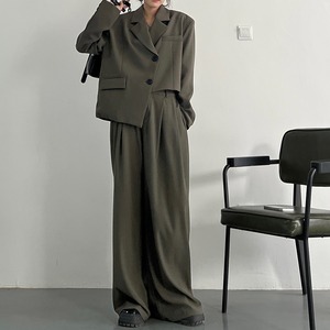 Asymmetry suit jacket pants ＊S-843