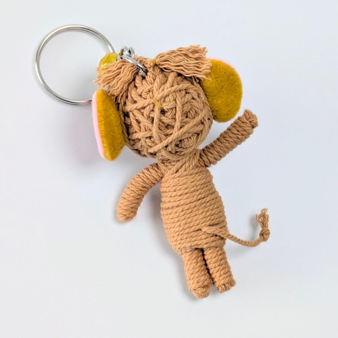 【 Tom and Jerry ( トムとジェリー ) ジェリー 】 Voodoo doll KeyHolder / ブードゥー人形 / 身代わり人形 /お守り人形  〚アメリカン雑貨 アメトイ〛
