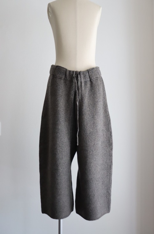 nonnotte " ヘビーオンス ウールYAK ニットKNIT PANTS EXTRA WIDE "
