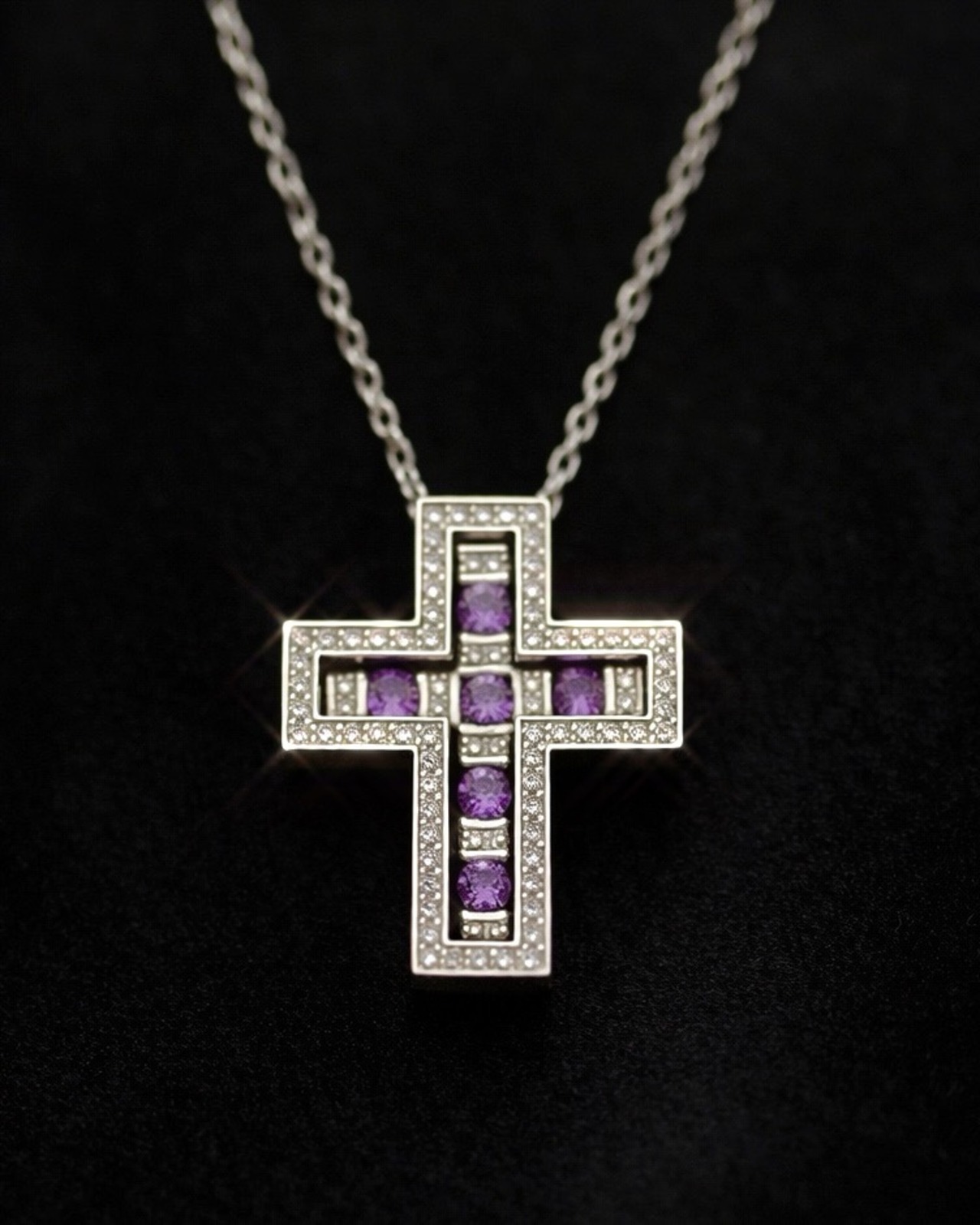 【数量限定】Premium luxury purple necklace【BEL25-0110】