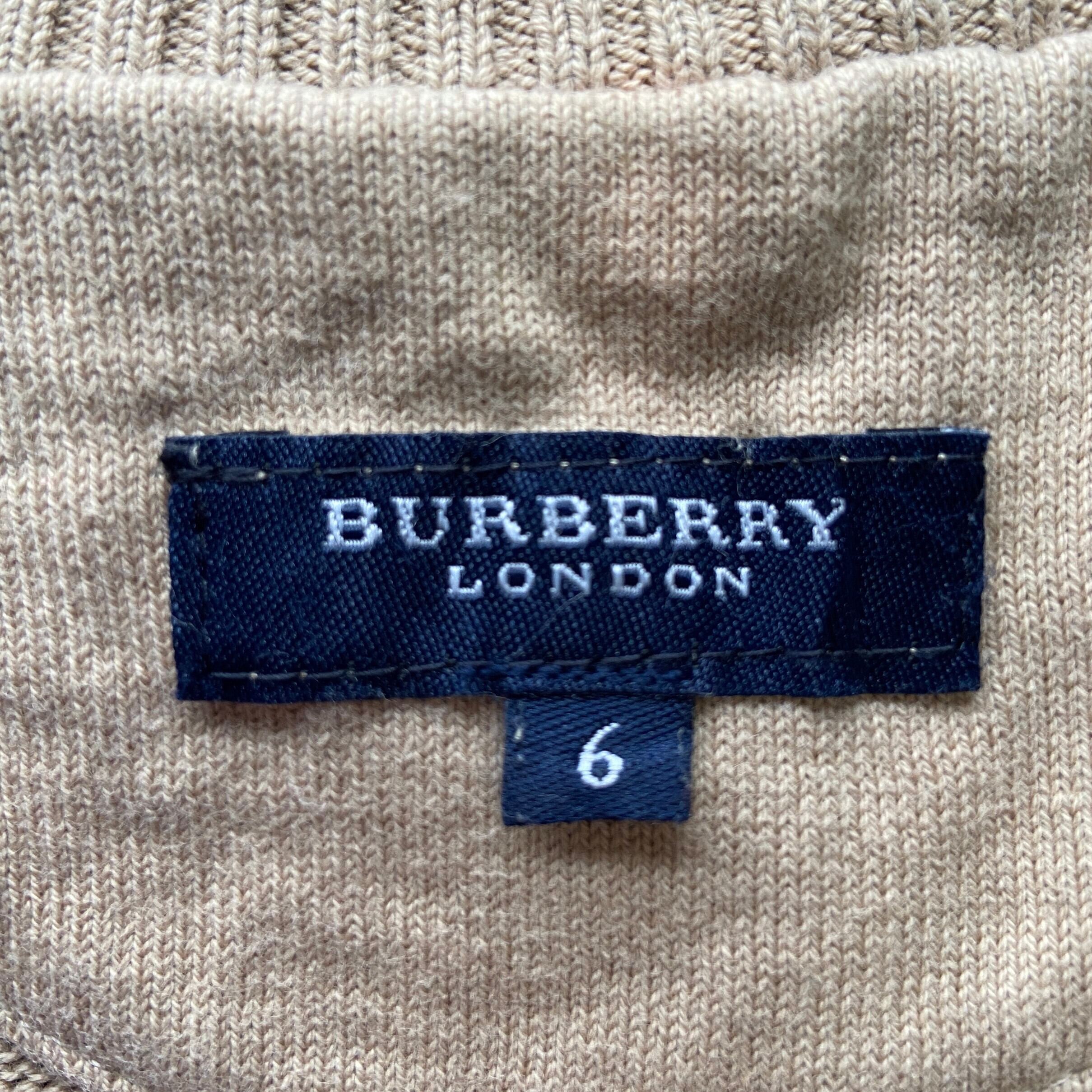 BURBERRY LONDON バーバリー ロンドン フルジップ コットンニット