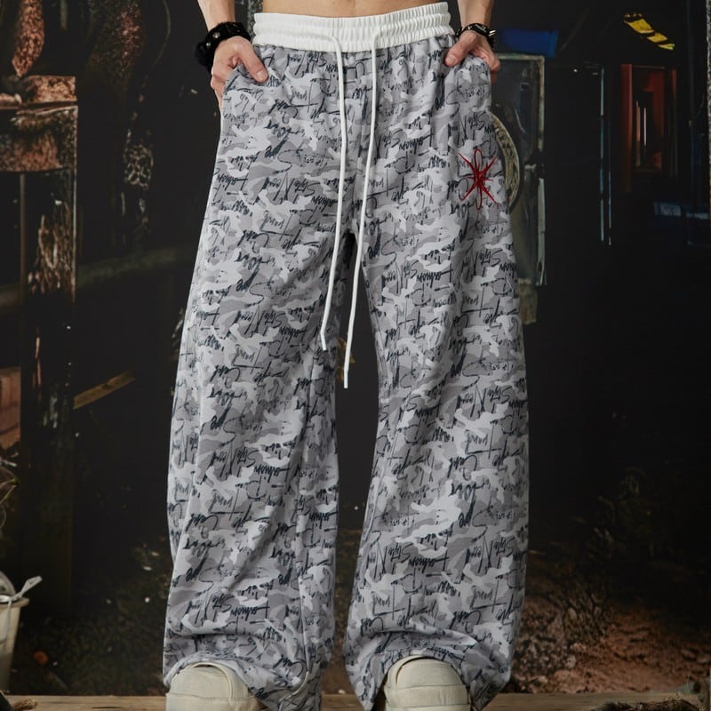 グラフィックデザインスウェットパンツ 00044