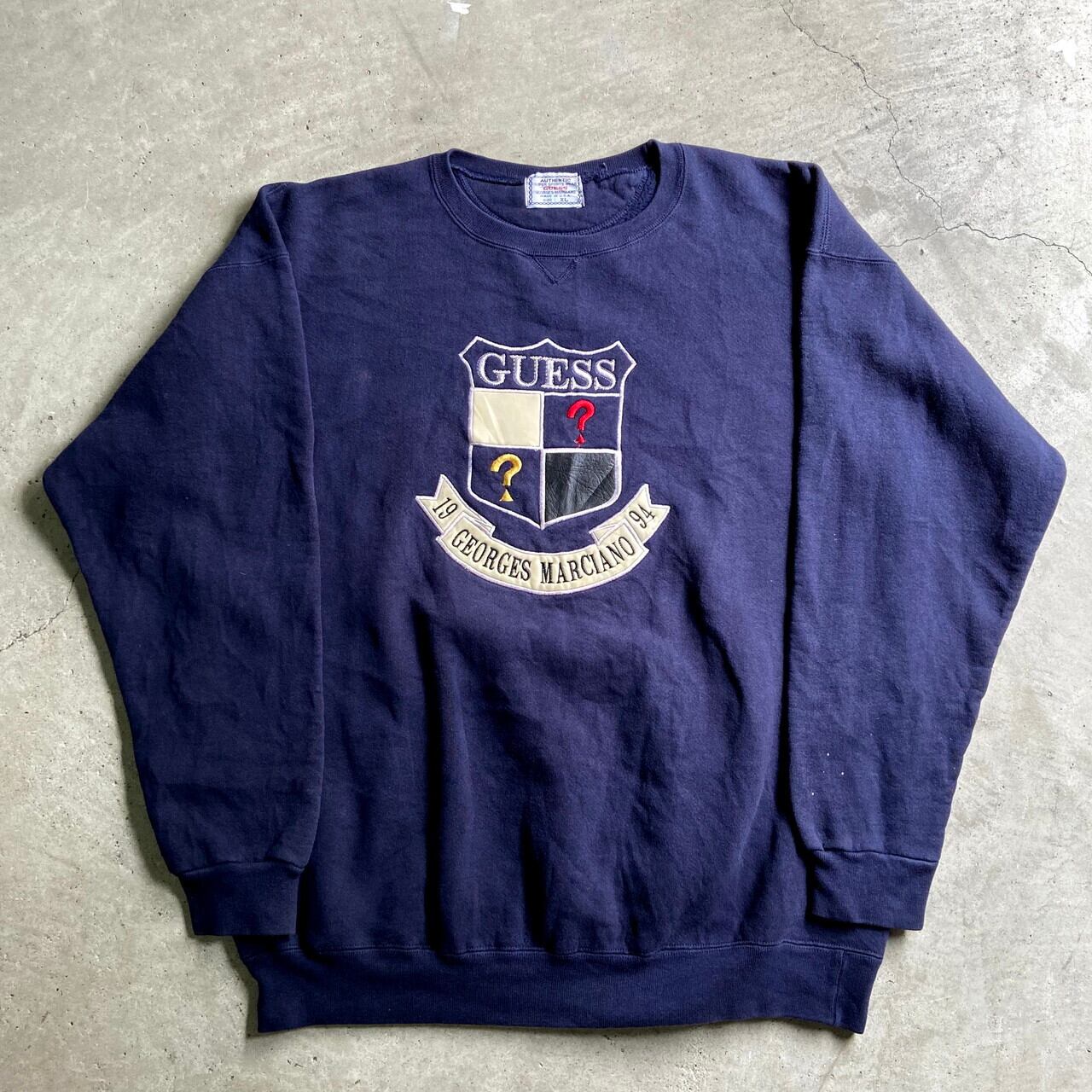 【キングヌー 常田大希着用】guess 激レア 90s スウェット 刺繍ロゴ L