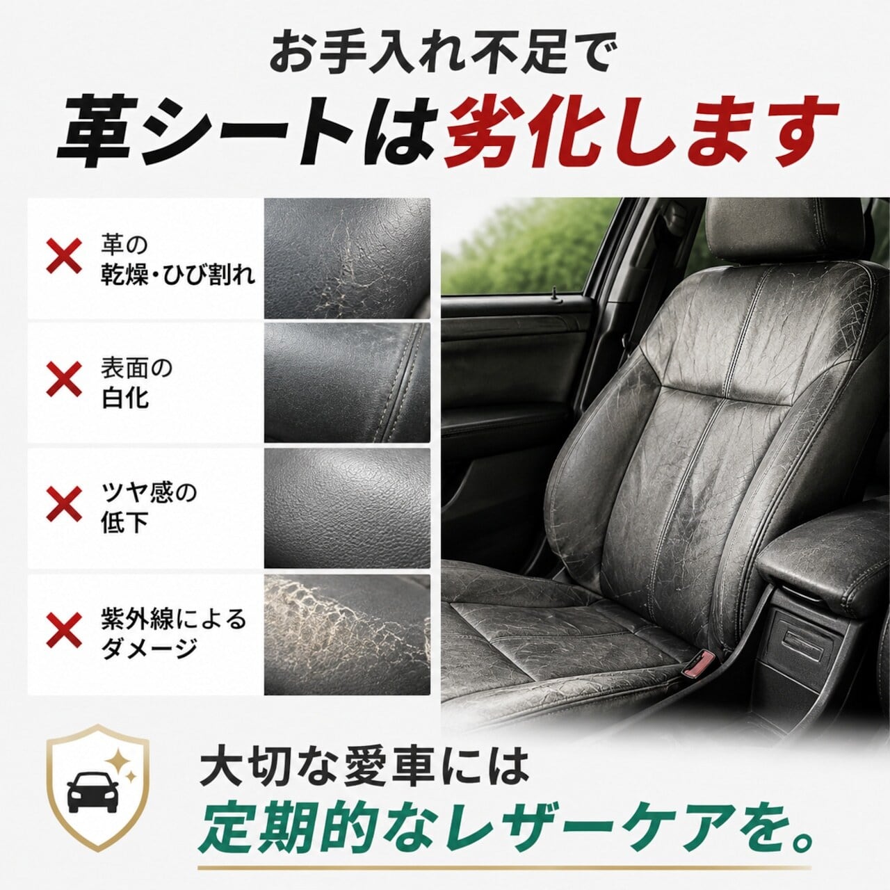 JY 686 . 【 2個セット】車内レザークリーナー＆保護ケアクリーム｜本