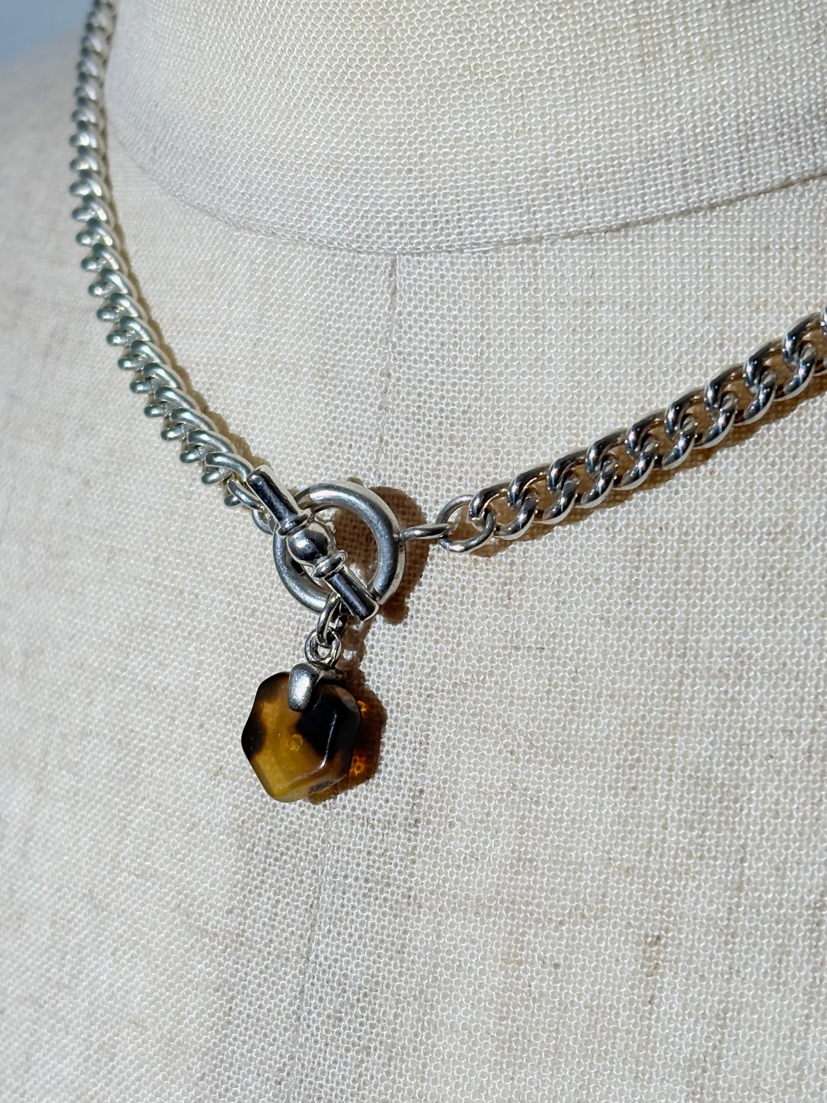 Tortoiseshell Pendant Necklace -Ralph Lauren-