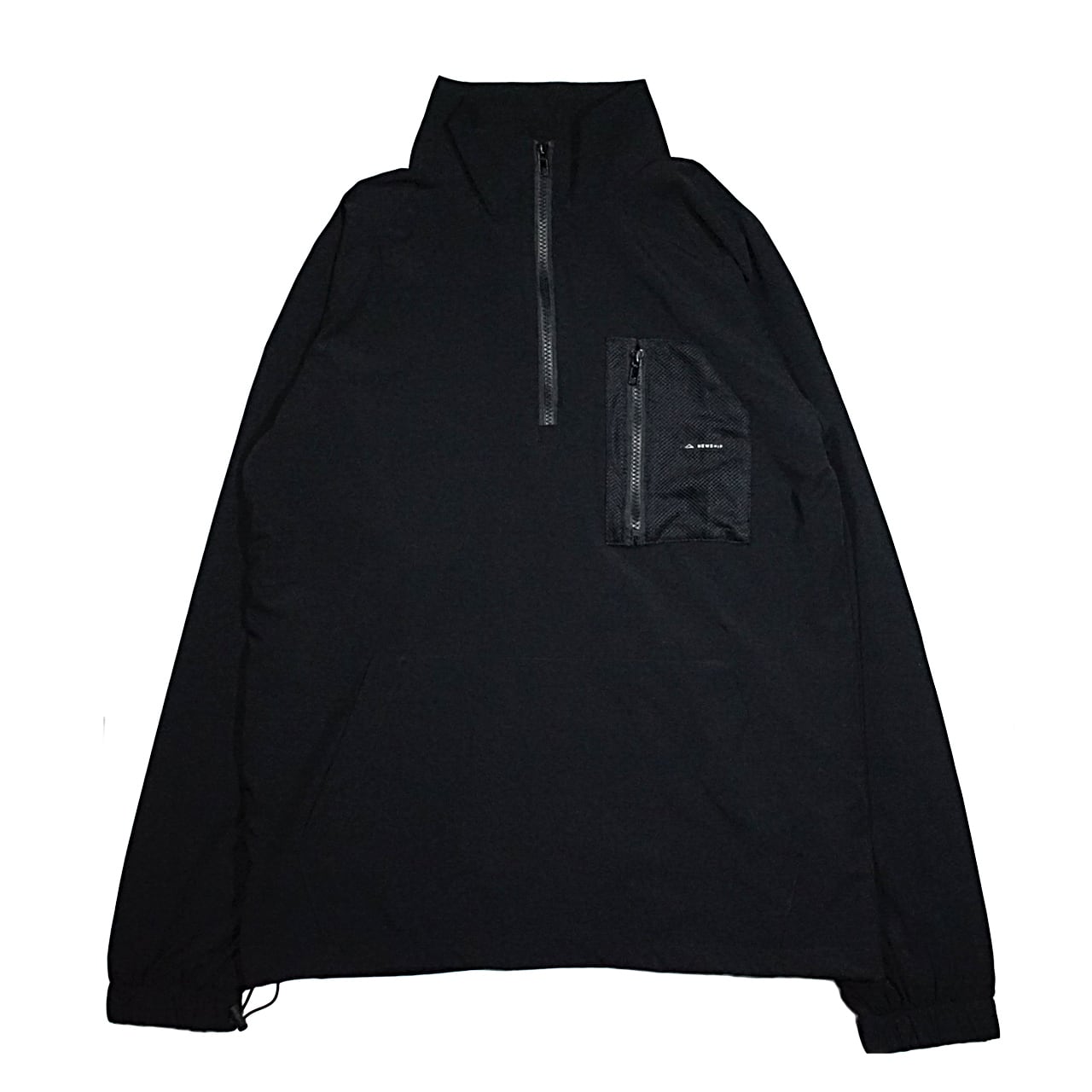 LOGO half zip jakets 024 <Black×Black> - 画像1