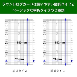 大容量0枚 ゴルフが上達するスコアカード ラウンドログカード リブートゴルフ