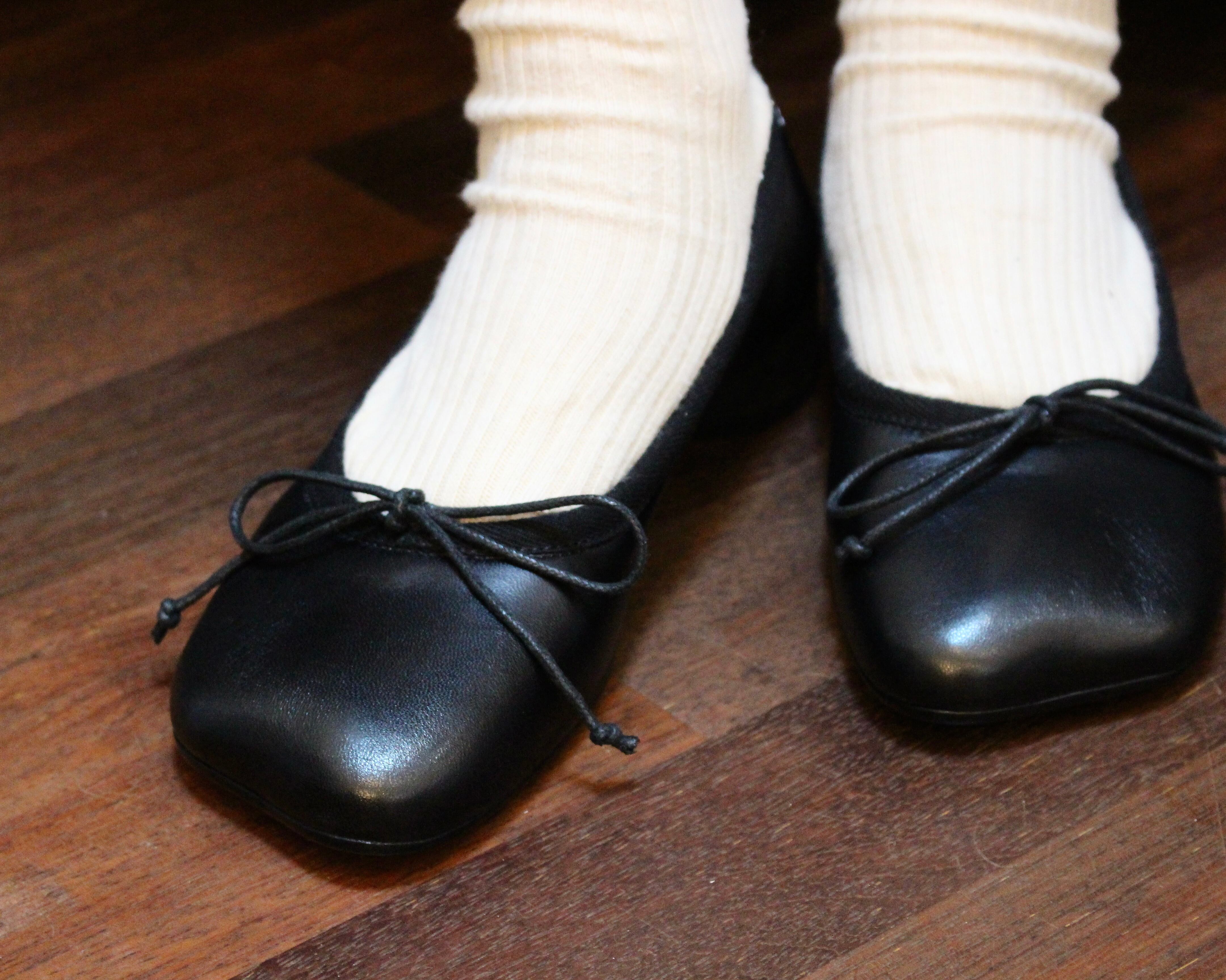 MM6 maison margiela/leather ballet shoes | Coffee Restaurant