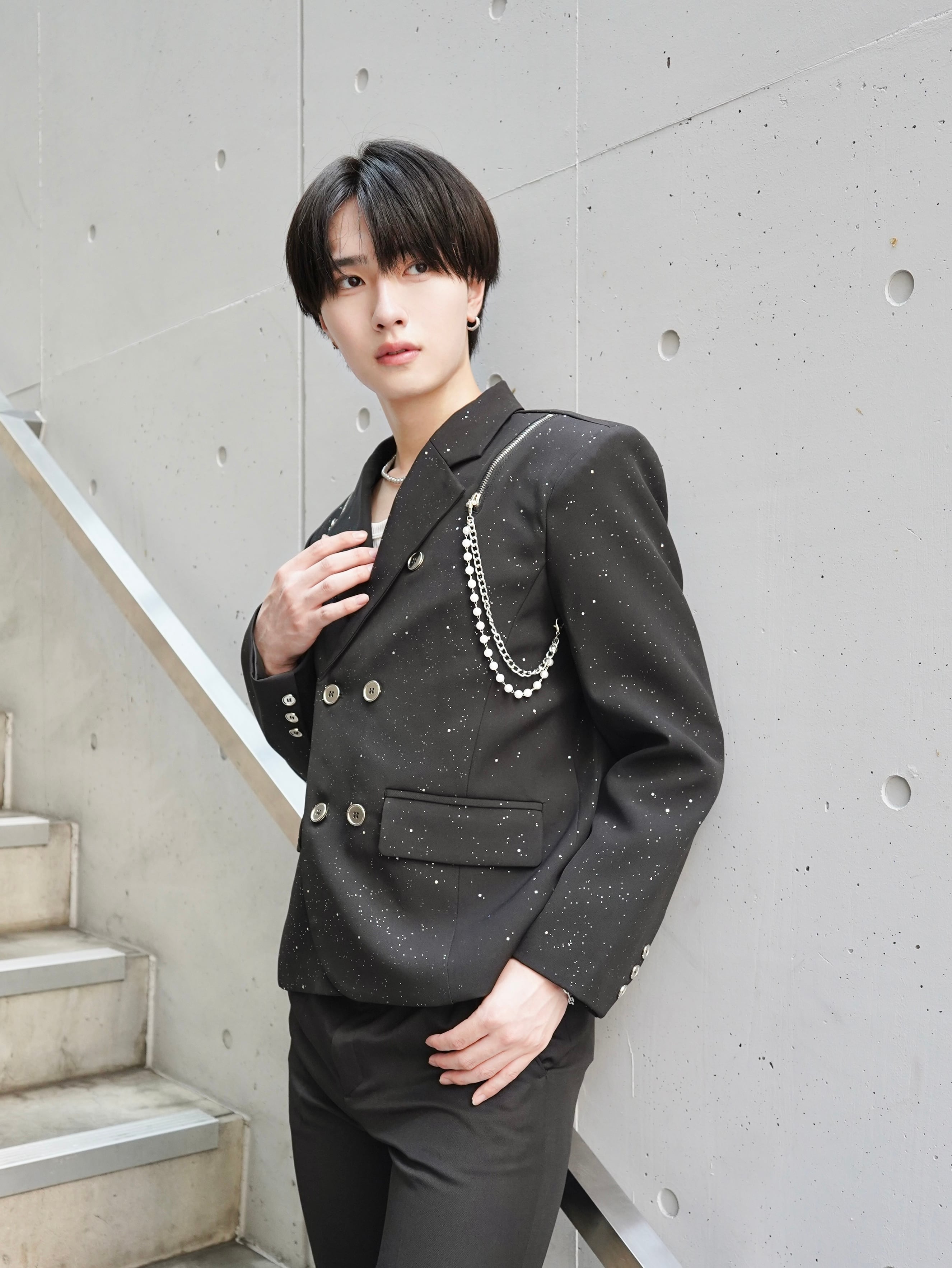 ALUDE SELECT】both shoulder short jacket | 【ALUDE】韓国メンズ