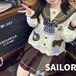 ゆめかわ♡選べる袖丈♪　クマさんリボンセーラー服　seifuku9 　