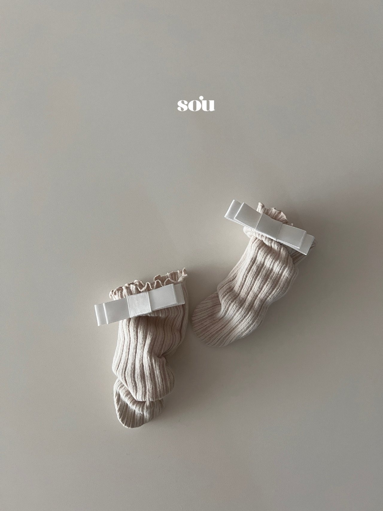 SO U［取寄］ribbon rib socks 26winter