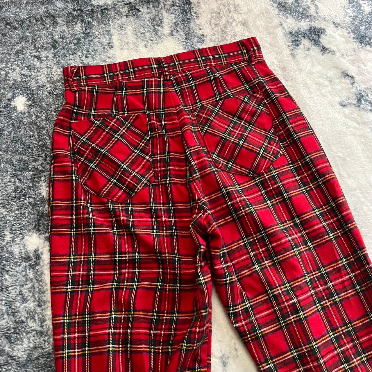 "UNKNOWN" Check Bondage Pants
