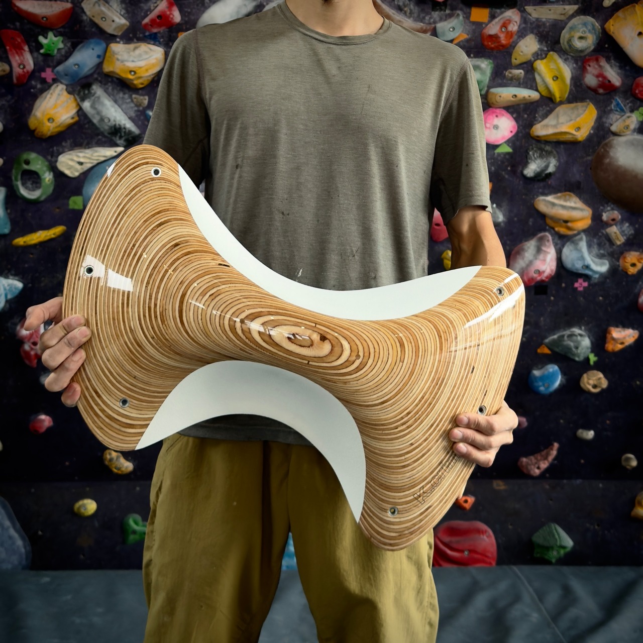 【木製クライミングホールド】DUAL PINCH-1 04 [L]