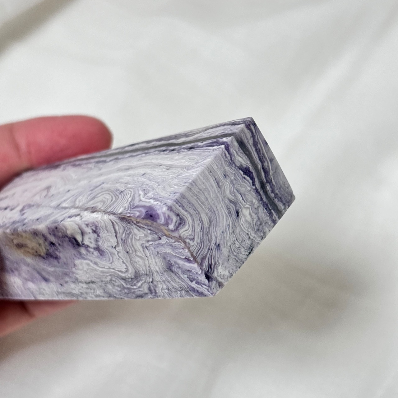 バイオレットレースストーン*250713*天然石*タワー*置き物*インテリアストーン